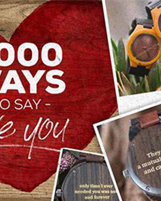 1000 Ways to Say I Love You | Engrave Your Secret Message On Wooden Watch