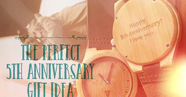 The Perfect 5th Anniversary Gift Idea: A Wood Watch