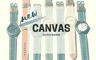 NEW Tree Hut Wood Watches: Featuring Italian Leather Canvas Bands!