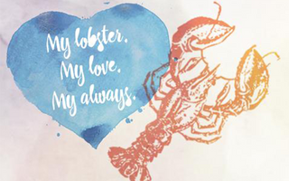 Romantic Engravings We Love: My lobster. My love. My always.