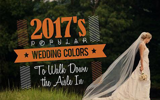 Walk Down the Aisle in 2017's Popular Wedding Colors