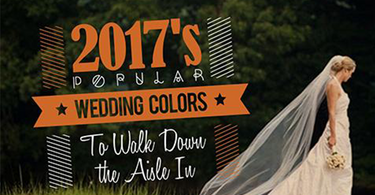 Walk Down the Aisle in 2017's Popular Wedding Colors