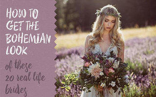 How to get the Bohemian Look of these 20 Real Life Brides