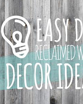 7 Easy DIY Reclaimed Wood Decor Projects