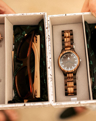 New!! Wood and Marble Watch Gift Box Sets!