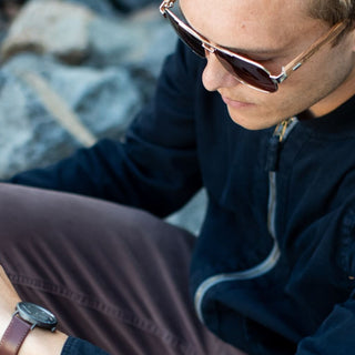 brown vs. black leather watches