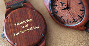 Father's Day Engravings on Your Treehut Wooden Watch
