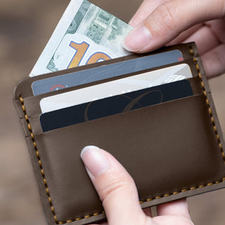 leather card holder for men