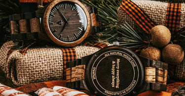 engraving ideas for Christmas wooden watches