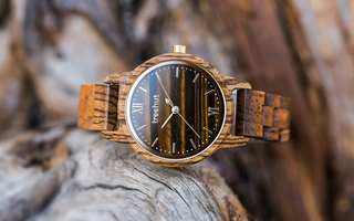 Tiger Eye And Zebrawood Treehut Watches | Watches for Men and Women