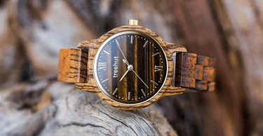 Tiger Eye And Zebrawood Treehut Watches | Watches for Men and Women