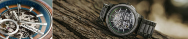 Mens Grey Maple Wood Watches