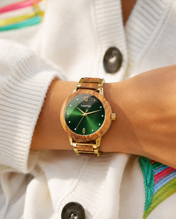 Green Dial Watch – Constance Olive Green | Treehut