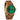 zebrawood watch for men with green dial