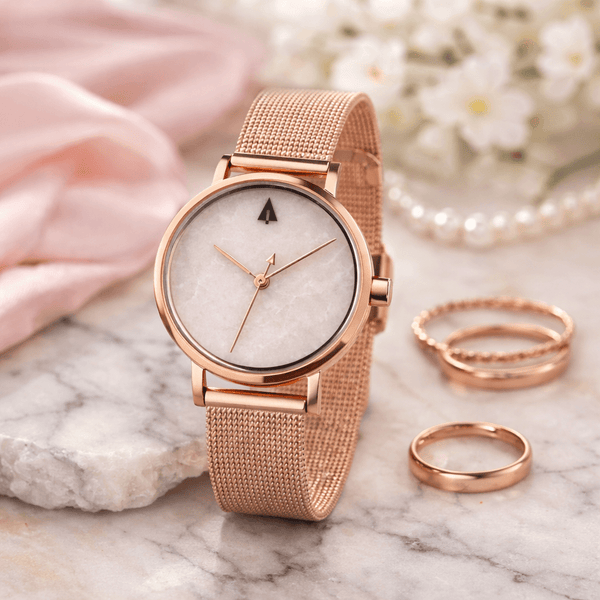 rose gold dress watch womens Wowcher Ladies Watches Women's Petite Rose Gold/Taupe 33mm Vincero Watches Vincero 1950 swing dresses