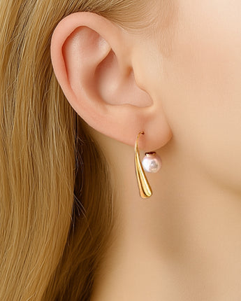 Pearl Hanging Drop Earrings
