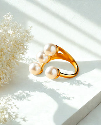 Pearl Open Cocktail Ring