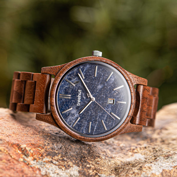 Sierra Walnut Blue Marble
