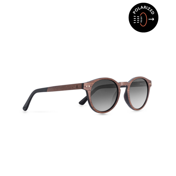 TREEHUT Wood Sunglasses | Women | Brown Grey | Walnut Ebony