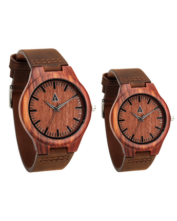 Couples Classic Rosewood Couples Wooden Watch