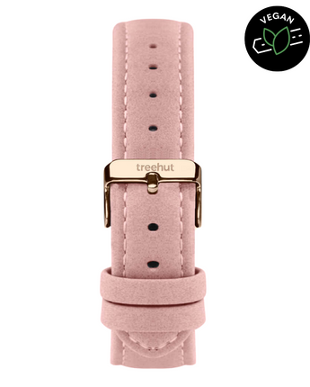 14mm Pink Vegan Leather Band For Women