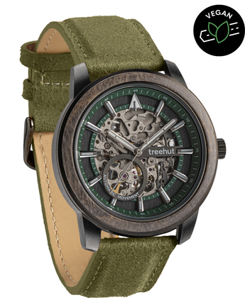Immortal Grey Olive Automatic Men's Wooden Watch