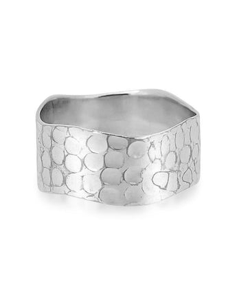 Harmony Silver Ring Women's Engraved Ring