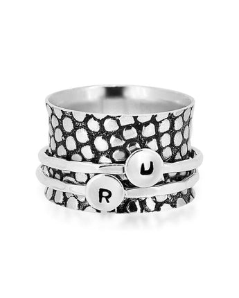 Daily Mantra Spinner Ring Women's Engraved Ring