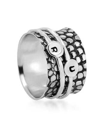 Daily Mantra Spinner Ring Women's Engraved Ring