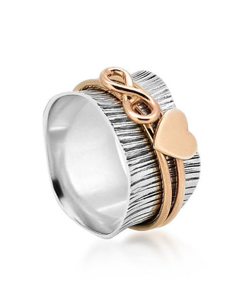  Serenity Spinner Ring Women's Engraved Ring
