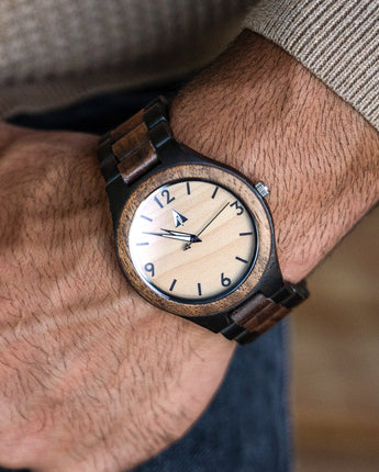 Classic Ebony Walnut Nova Men's Wooden Watch