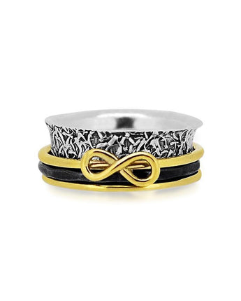 Eternal Love Spinner Ring Women's Engraved Ring