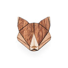 Wooden Fox Pin
