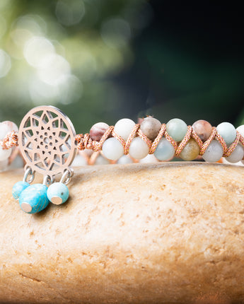 Dream Catcher Amazonite Bracelet for women