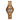 Solstice Zebrawood Gold Women's Wooden Watch
