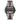 Atlas Walnut Blue Marble Men's Stainless Steel Wooden Watch