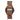 Classic Zebrawood Olive Ash Men’s Wooden Watch