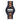 Classic Black Stainless Zebrawood Theo Men's Wooden Watch        