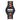 Classic Black Stainless Zebrawood Theo Men's Wooden Watch