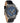 Aster Blue Marble Black Men's Chrono Stainless Steel Wooden Watch