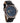 Atlas Blue Marble Black Men's Stainless Steel Wooden Watch