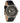 Atlas Grey Marble Black Men's Stainless Steel Wooden Watch