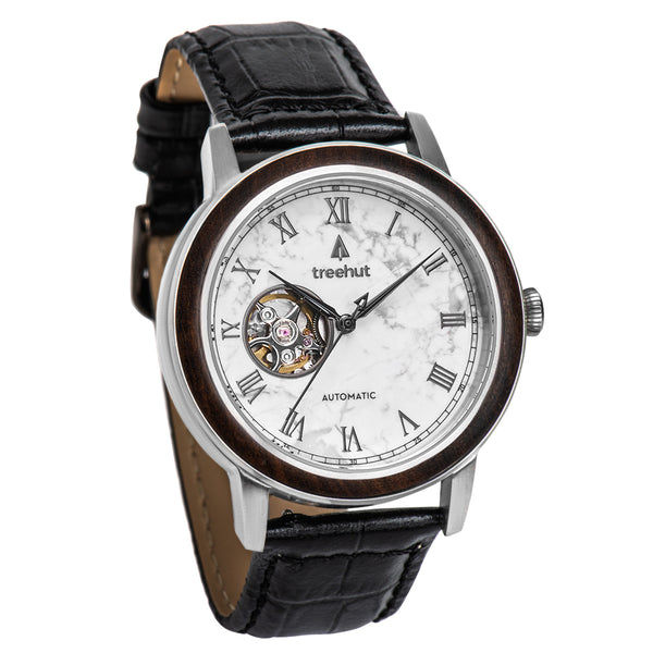 white marble watch for men