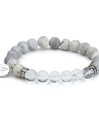 Mourad Crystal White Bracelet Women's Stone Bracelet