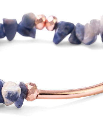 Zola Periwinkle Rose Gold Bracelet Women's Stone Bracelet