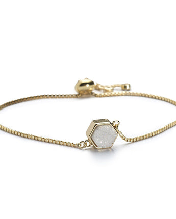 Lyla Snow Hexagon Bracelet Women's Stone Bracelet