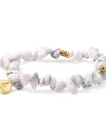 Brook White Marble Bracelet Women's Stone Bracelet