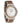 Bay Walnut Silver Men's Stainless Steel Wooden Watch