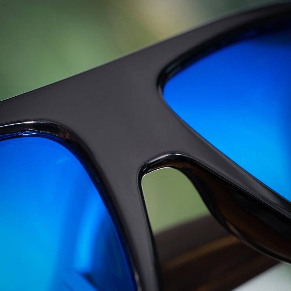 Carlton 44 Black Women's Wooden Sunglasses