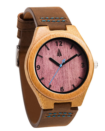 TREEHUT Wood Watches | Brown | Womens Watch | Bamboo | Classic Mod